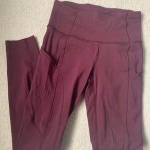 Lululemon fast and free leggings